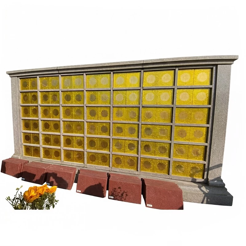 Single Gold-Trim Wall Niche Urn Case best